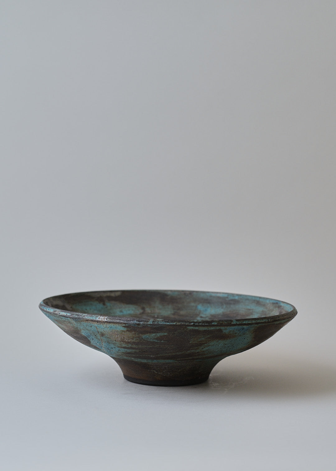 Lucy Bowl in Brushed Turquoise - Victoria Morris Pottery