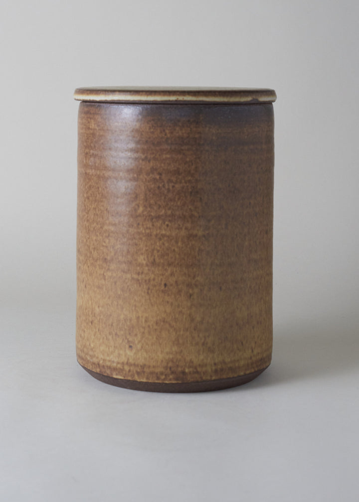 Large Canister in Live Oak - Victoria Morris Pottery
