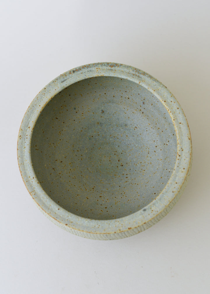 Lined Series Bowl in Copper Green - Victoria Morris Pottery