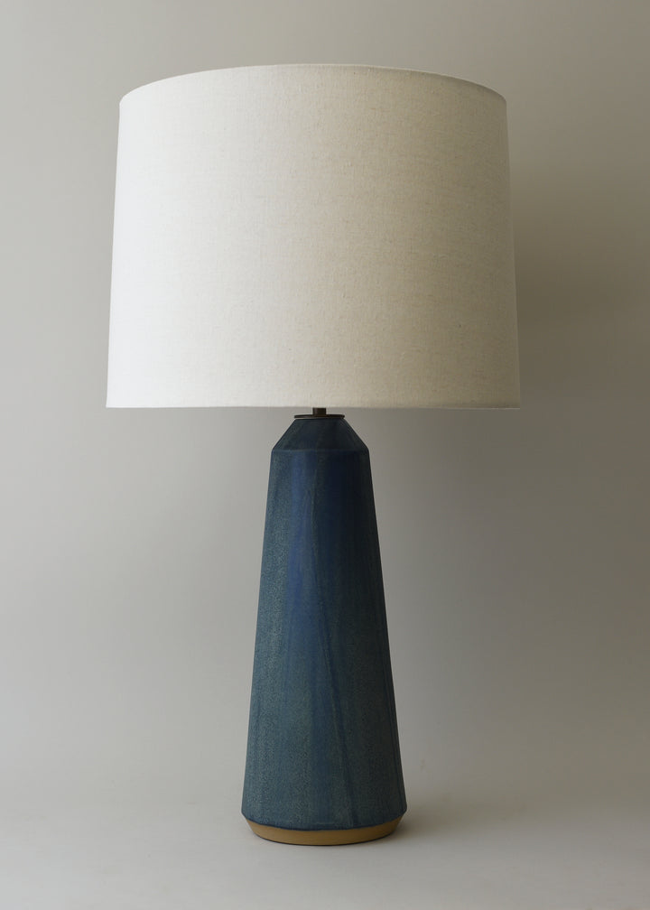 Large Column Lamp in Ink - Victoria Morris Pottery