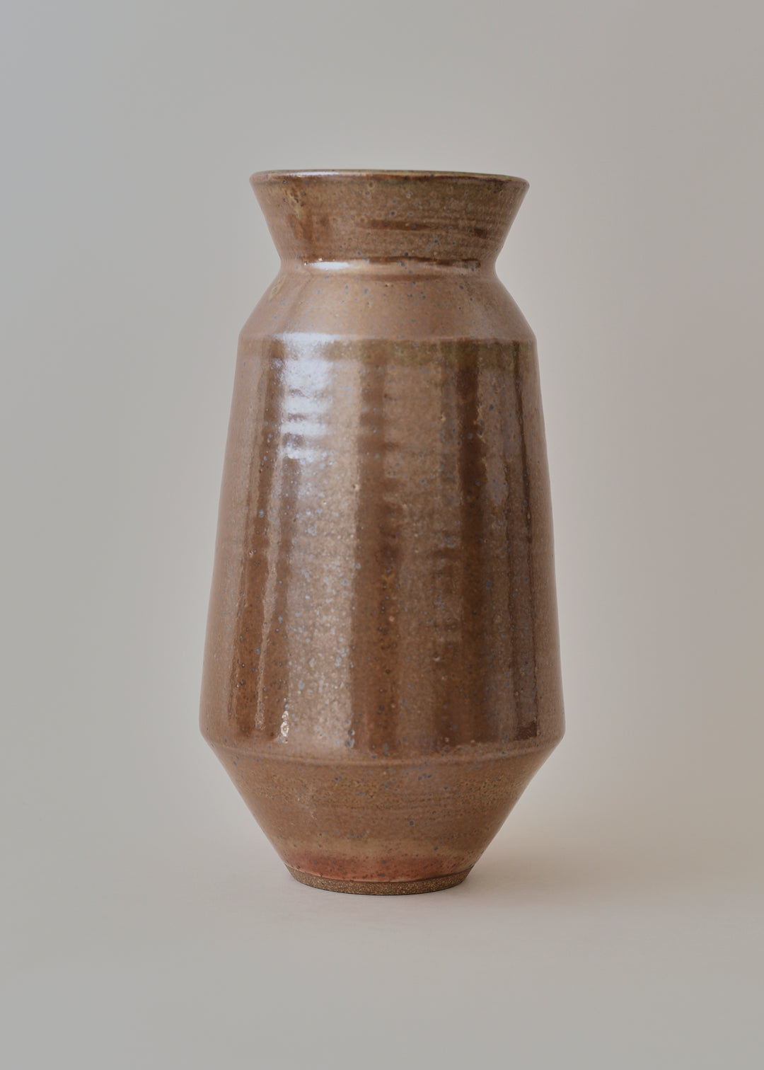 Tall Cubist Vase Series in Shino - Victoria Morris Pottery
