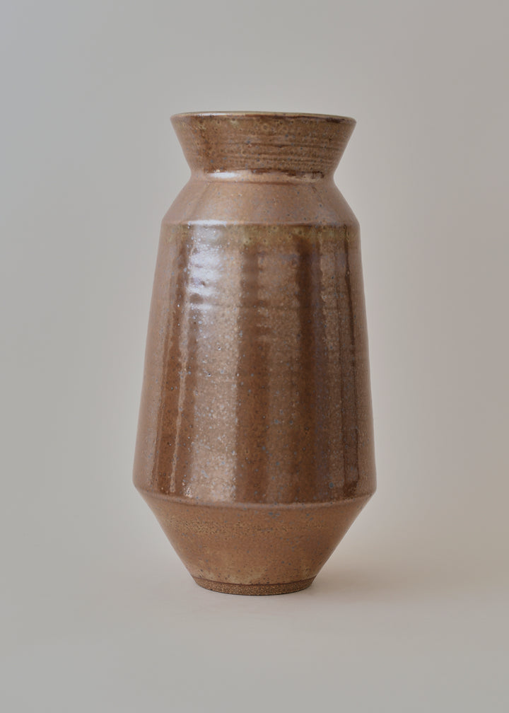 Tall Cubist Vase Series in Shino - Victoria Morris Pottery