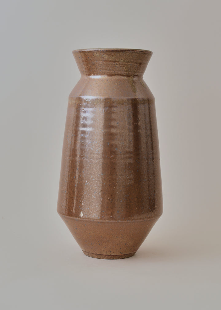 Tall Cubist Vase Series in Shino - Victoria Morris Pottery