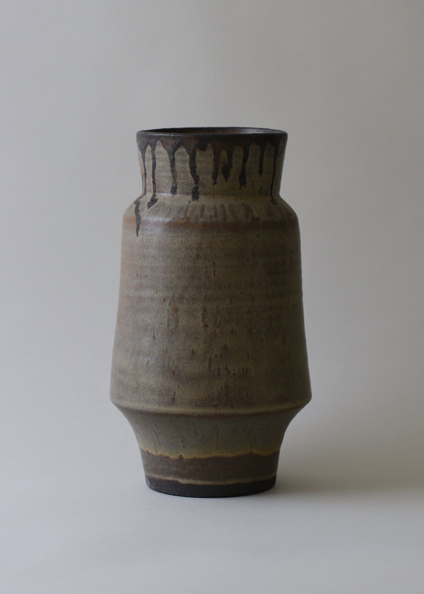 Cubist Vase Series in Bronzed Hazel - Victoria Morris Pottery