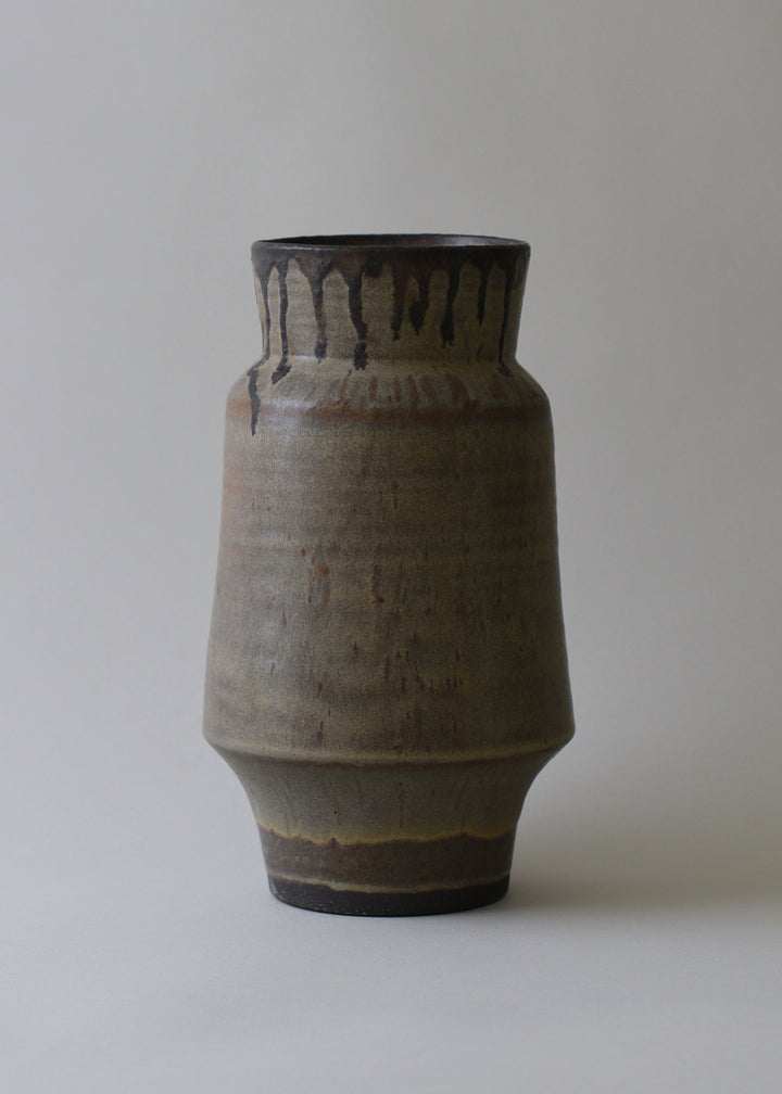 Cubist Vase Series in Bronzed Hazel - Victoria Morris Pottery