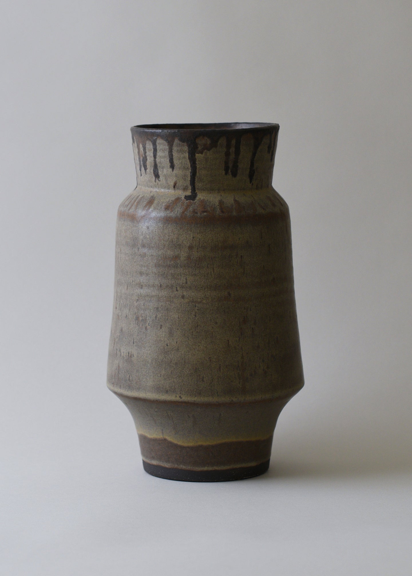 Cubist Vase Series in Bronzed Hazel - Victoria Morris Pottery