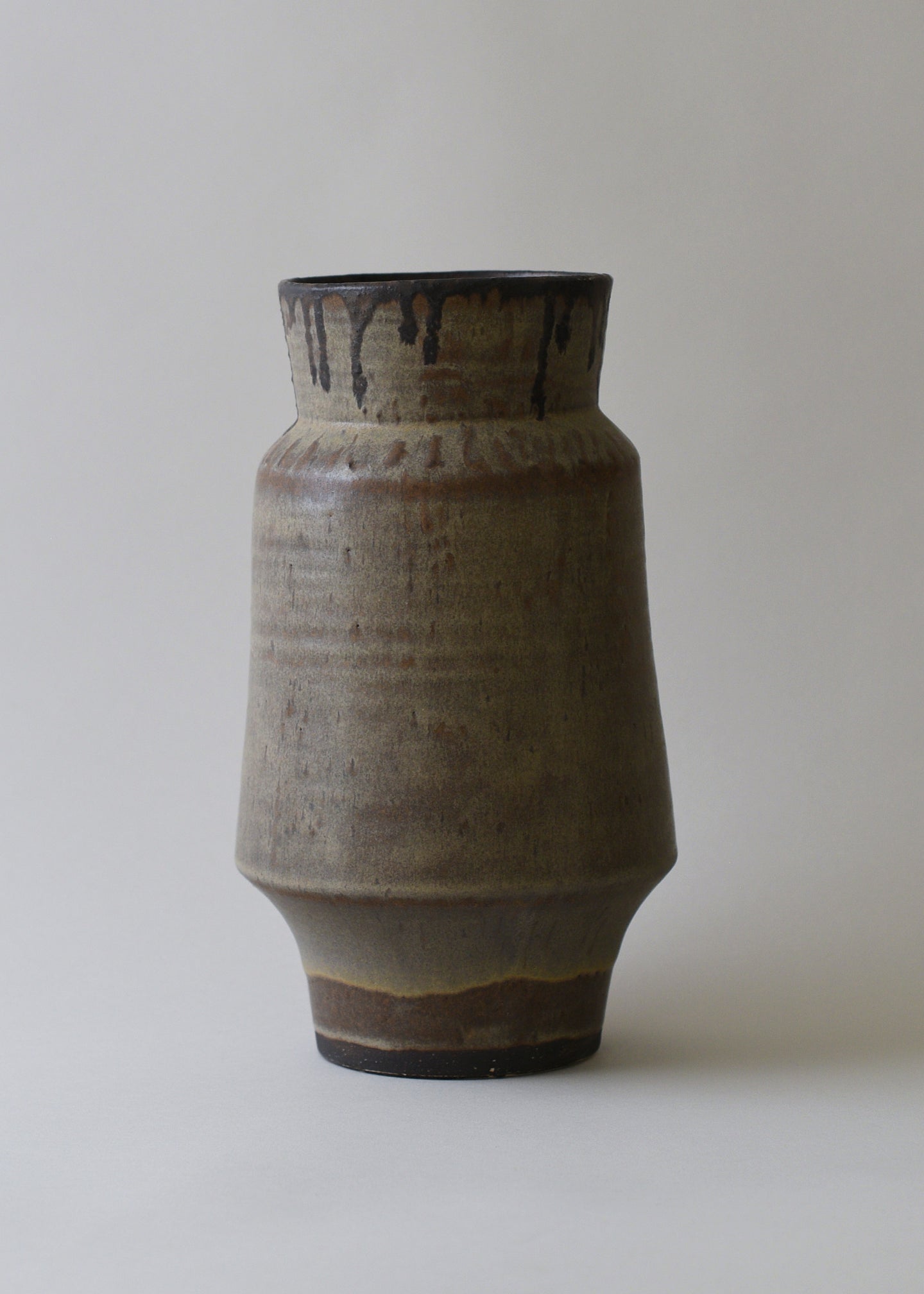 Cubist Vase Series in Bronzed Hazel - Victoria Morris Pottery