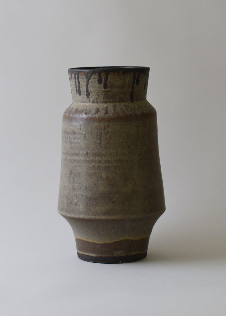 Cubist Vase Series in Bronzed Hazel - Victoria Morris Pottery