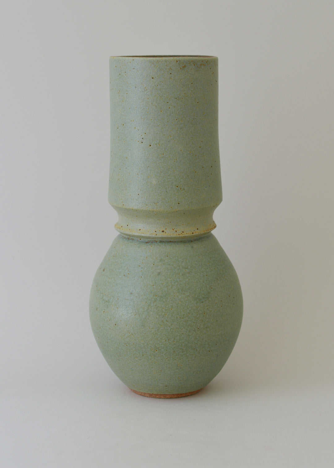 Extra Large Deco Series Vase in Copper Green - Victoria Morris Pottery