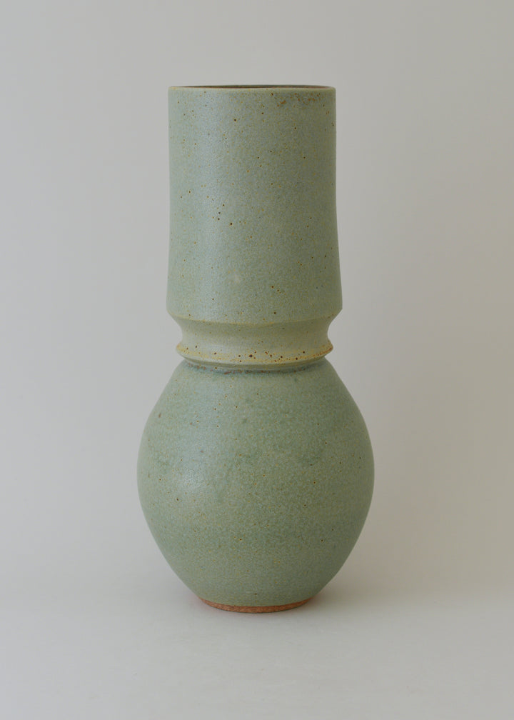 Extra Large Deco Series Vase in Copper Green - Victoria Morris Pottery