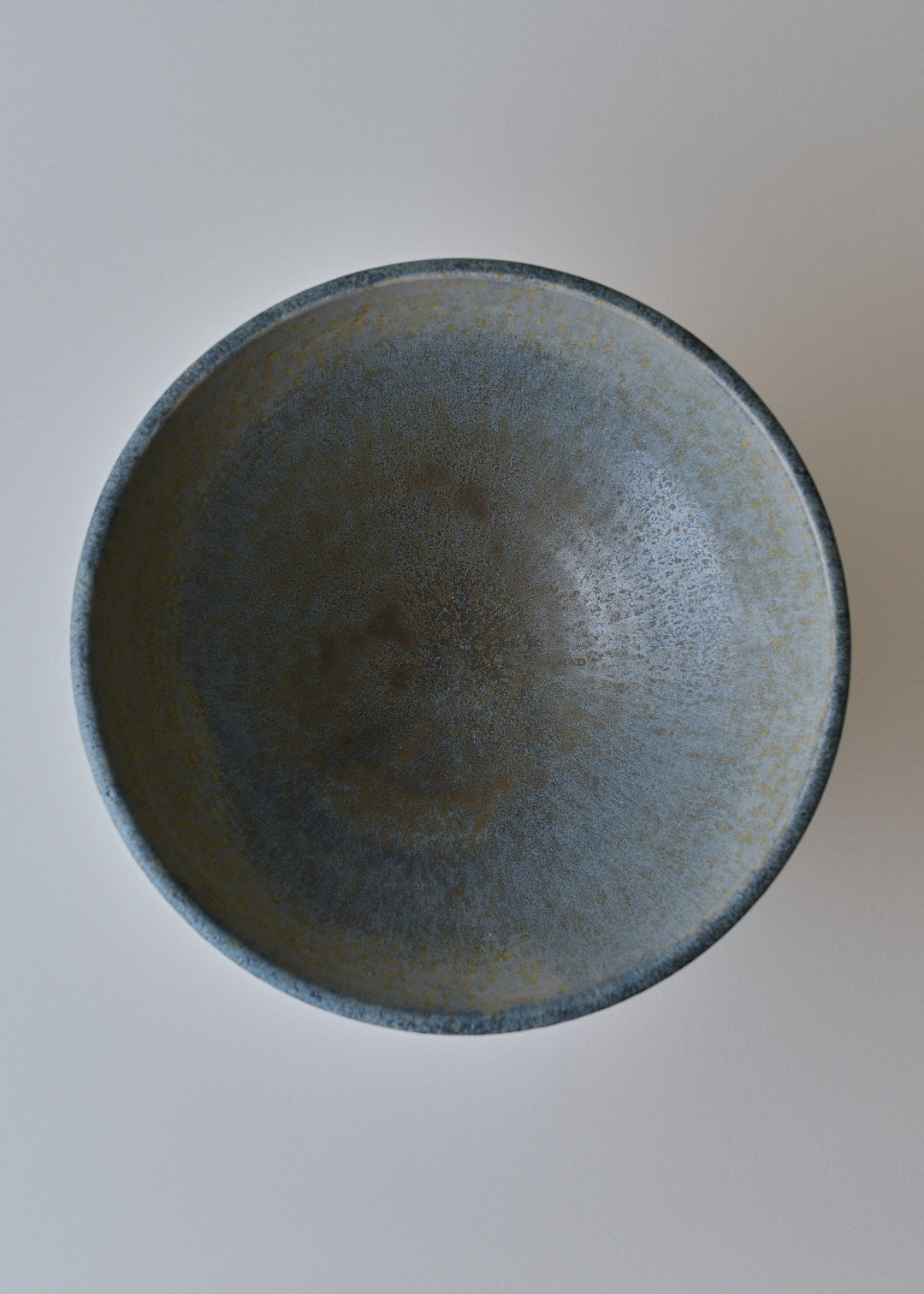 Large Footed Bowl in Lake Blue - Victoria Morris Pottery