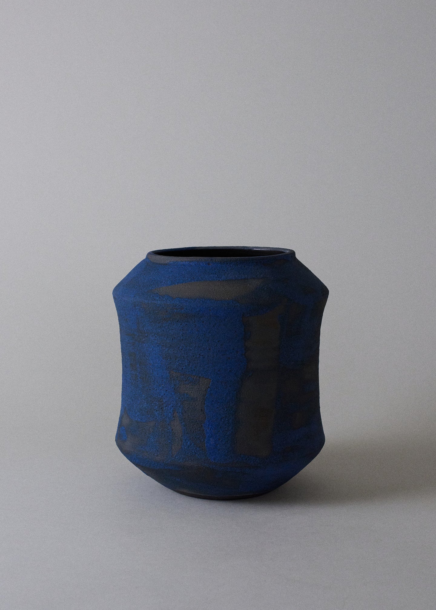 Elle Series Vase in Brushed Cobalt - Victoria Morris Pottery