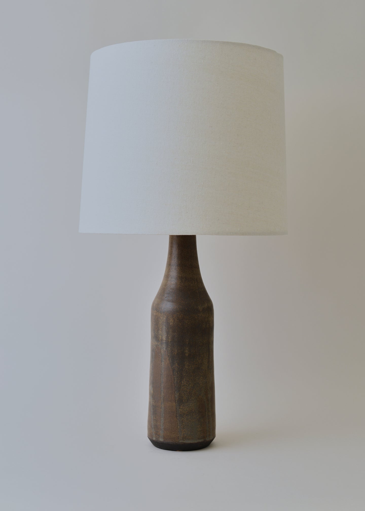 Elongated Bottle Lamp in Hazel - Victoria Morris Pottery