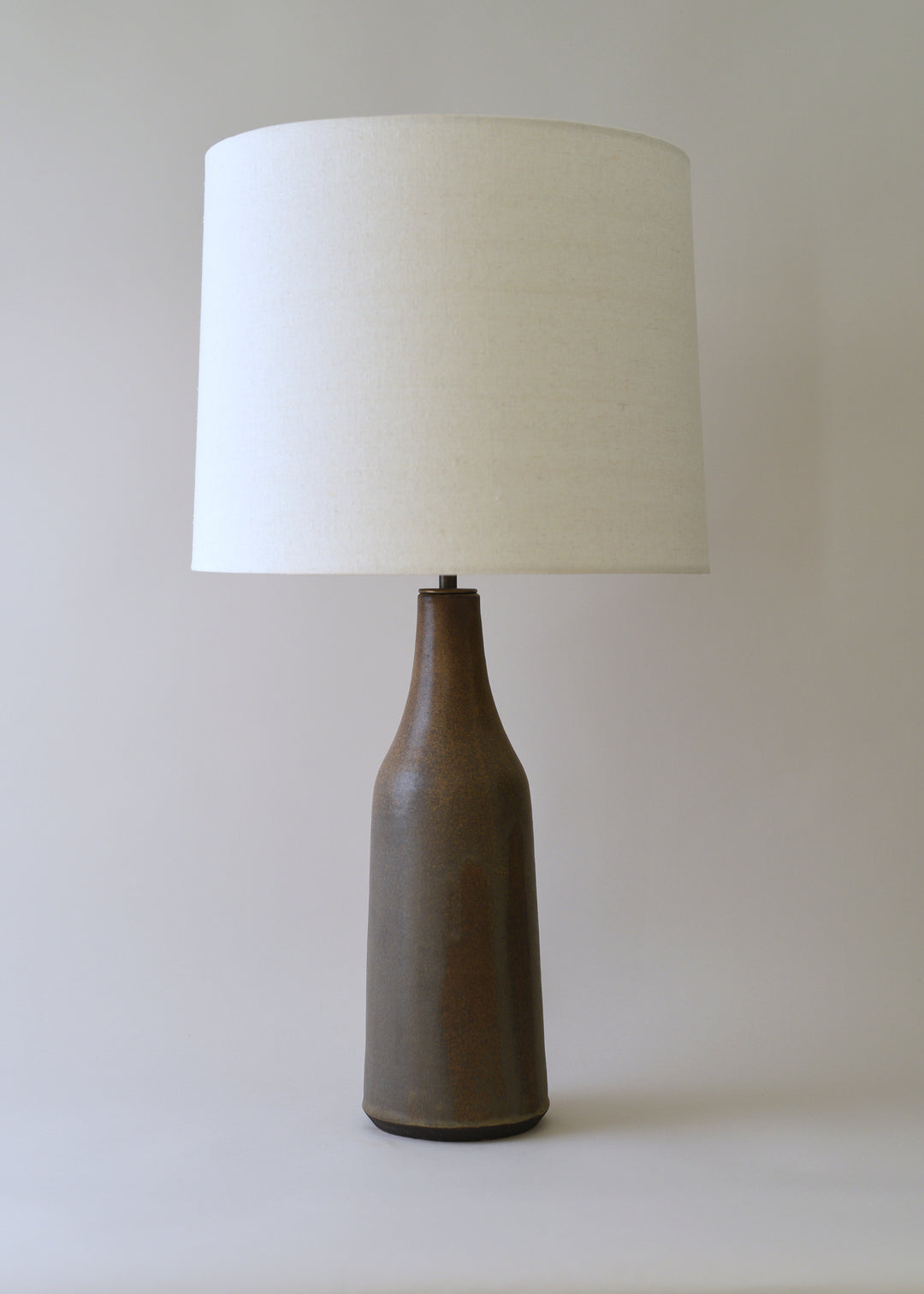 Elongated Bottle Lamp in Hazel - Victoria Morris Pottery