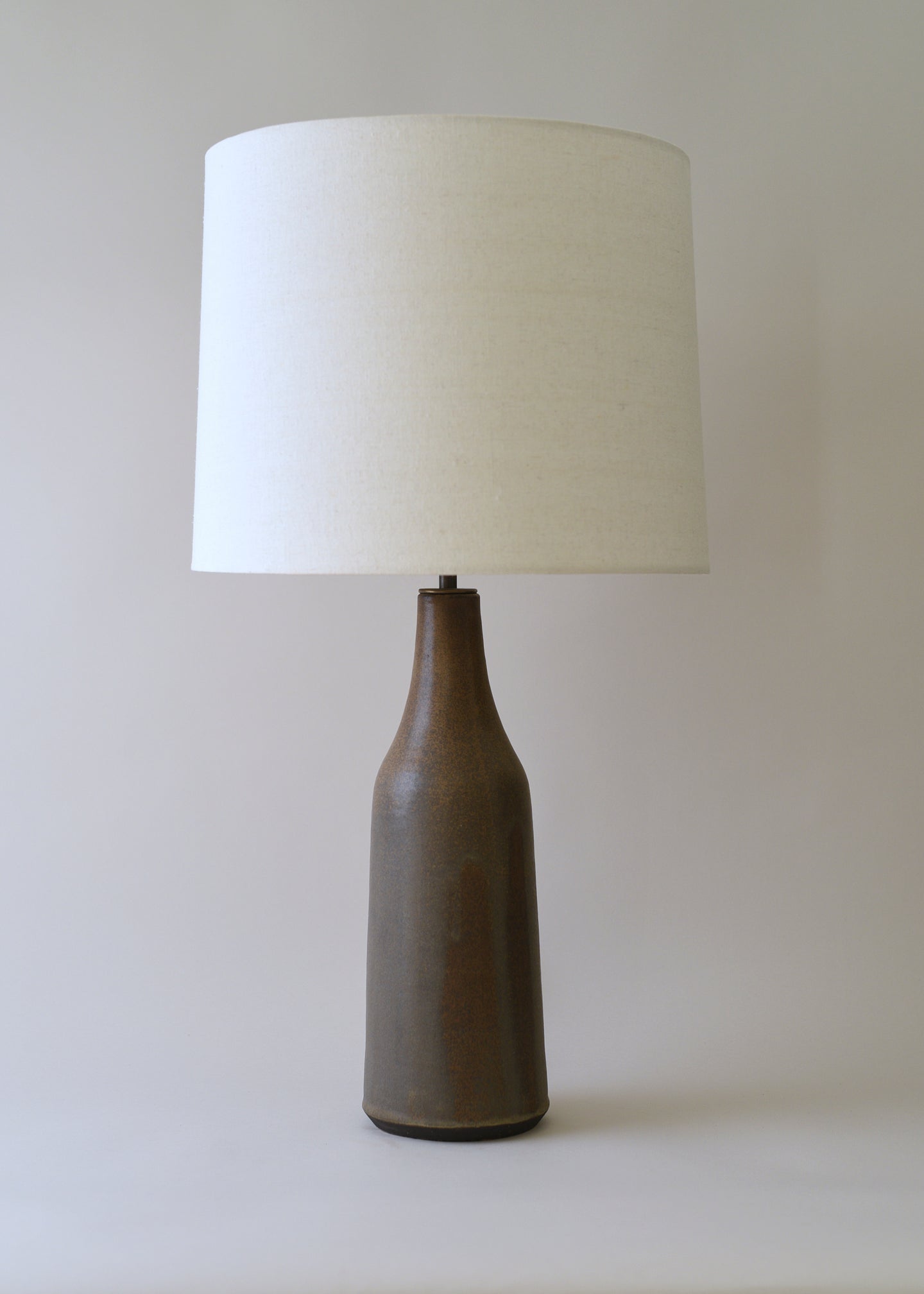 Elongated Bottle Lamp in Hazel - Victoria Morris Pottery