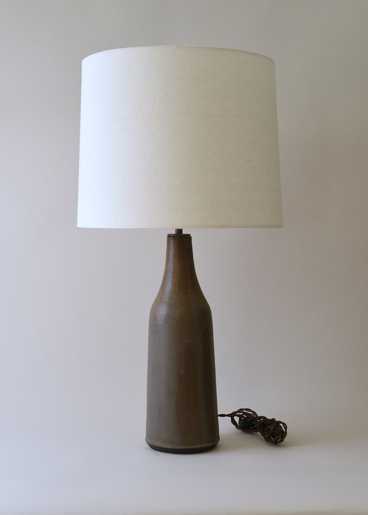 Elongated Bottle Lamp in Hazel - Victoria Morris Pottery