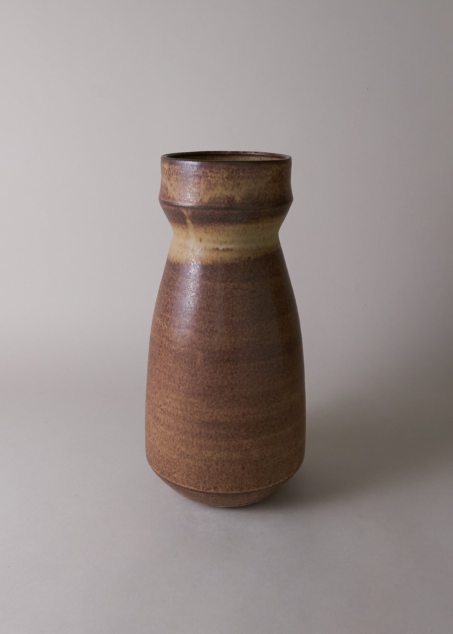 Large Elongated Vase No.22 in Live Oak - Victoria Morris Pottery