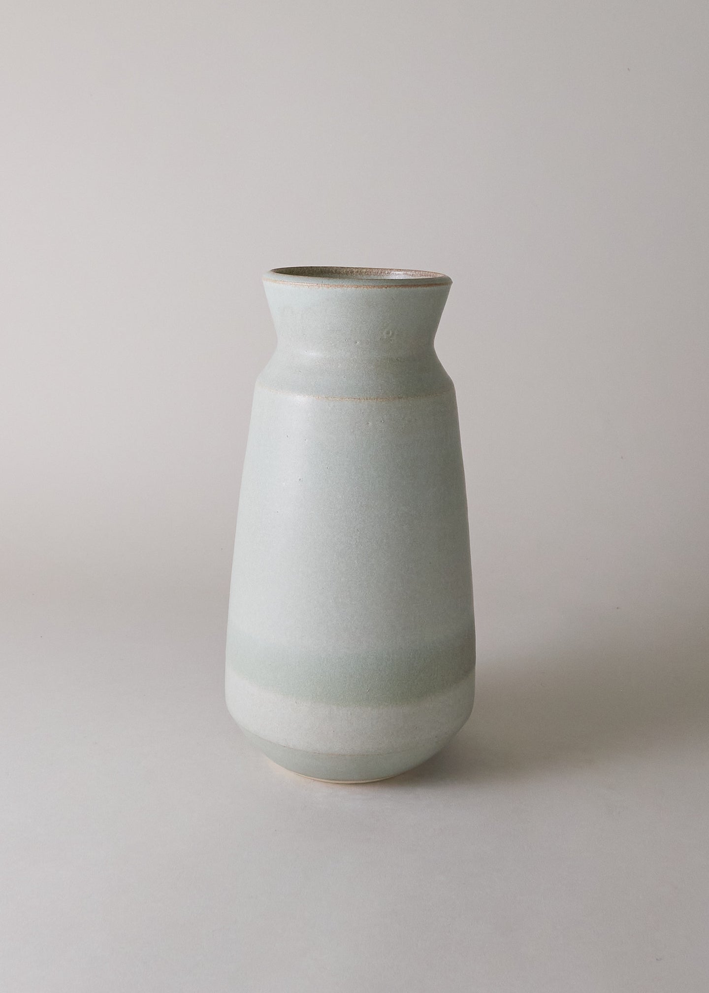 Elongated Vase No.23 in Mineral - Victoria Morris Pottery