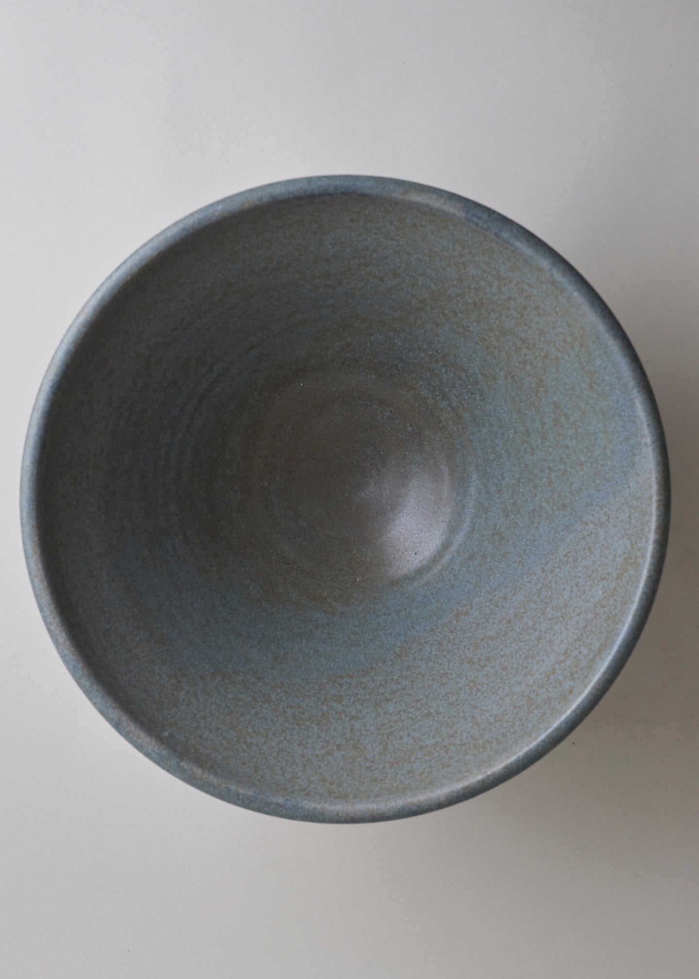 Large Essential Angled Serving Bowl in Lake Blue - Victoria Morris Pottery