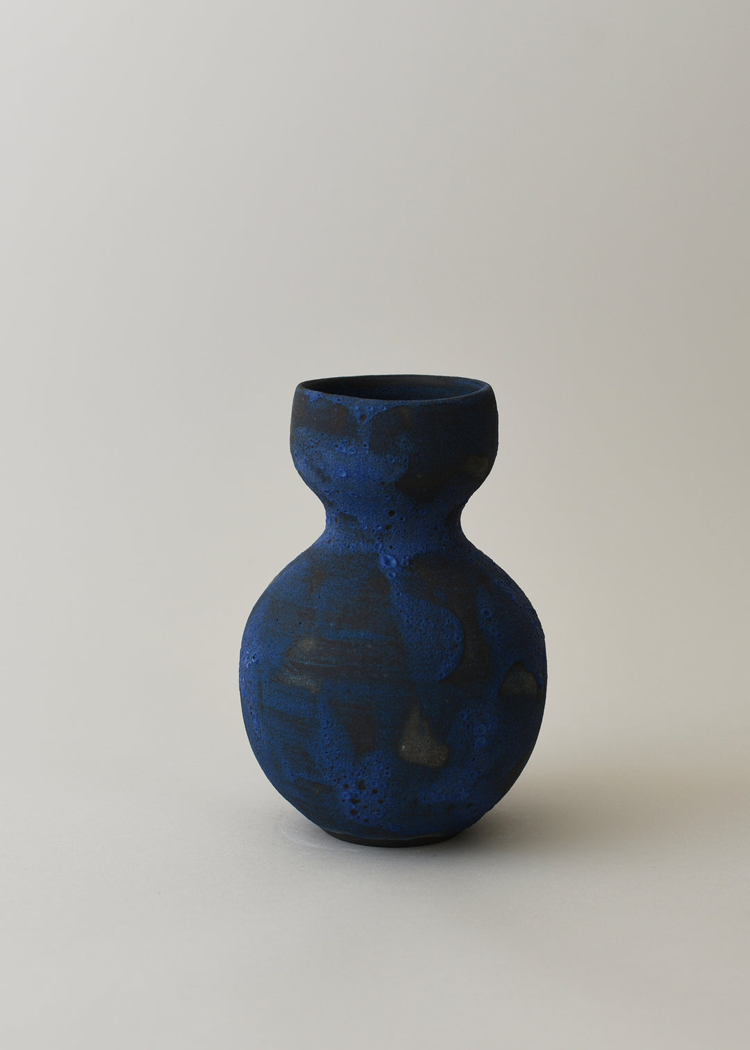Flora Bud Vase in Brushed Cobalt - Victoria Morris Pottery