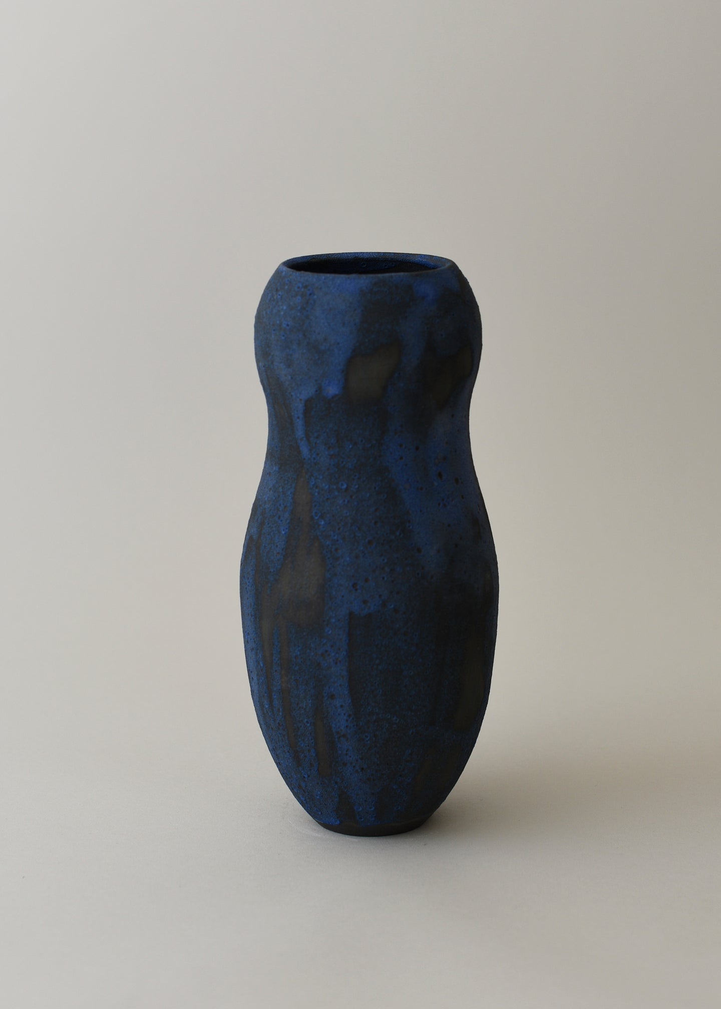 Small Figure Vase no. 2 in Brushed Cobalt - Victoria Morris Pottery