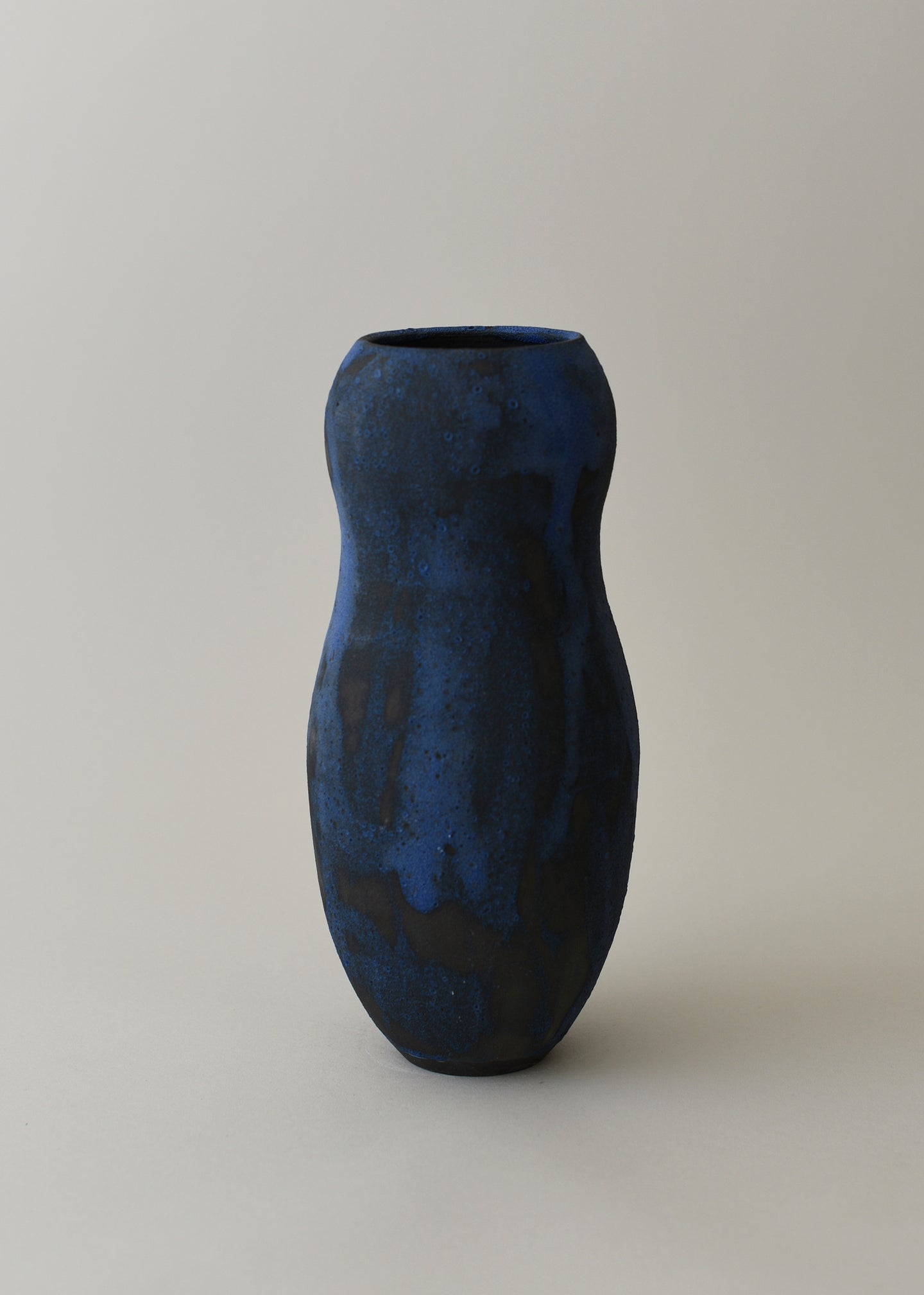 Small Figure Vase no. 2 in Brushed Cobalt - Victoria Morris Pottery