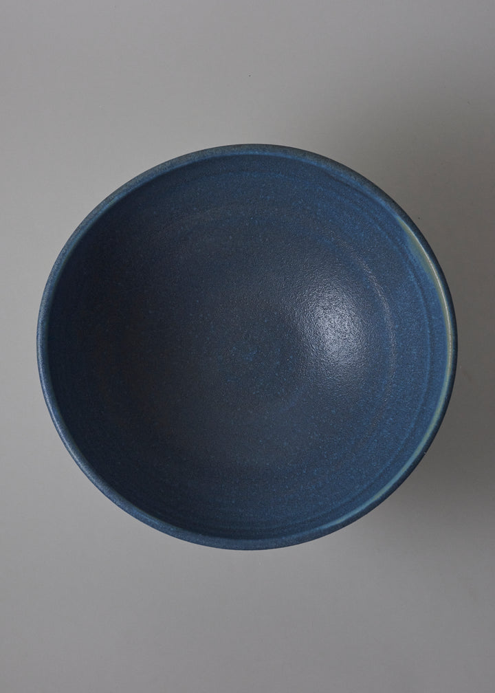 Wabi Sabi Footed Bowl in Azure - Victoria Morris Pottery