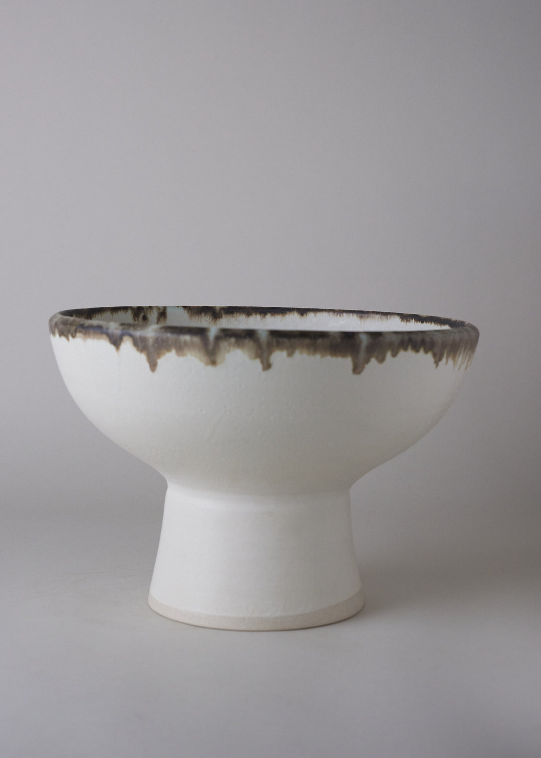 Large Footed Bowl in Bronzed Birch - Victoria Morris Pottery