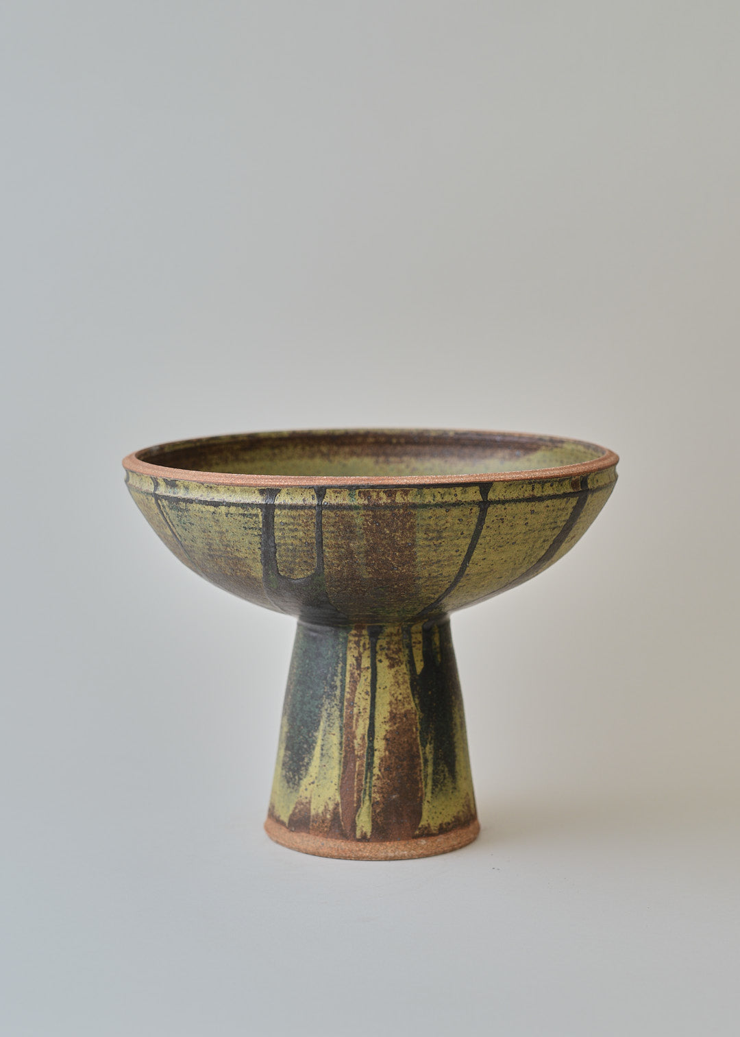 Elevated Bowl in Lichen - Victoria Morris Pottery