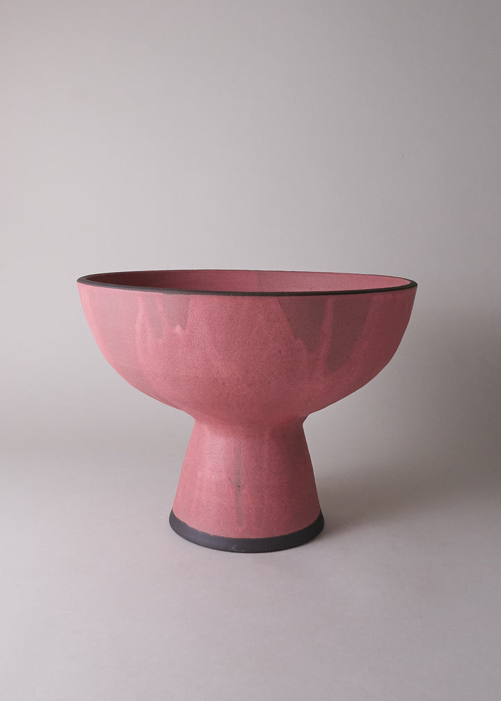 Footed Bowl No.8 in Ruby - Victoria Morris Pottery