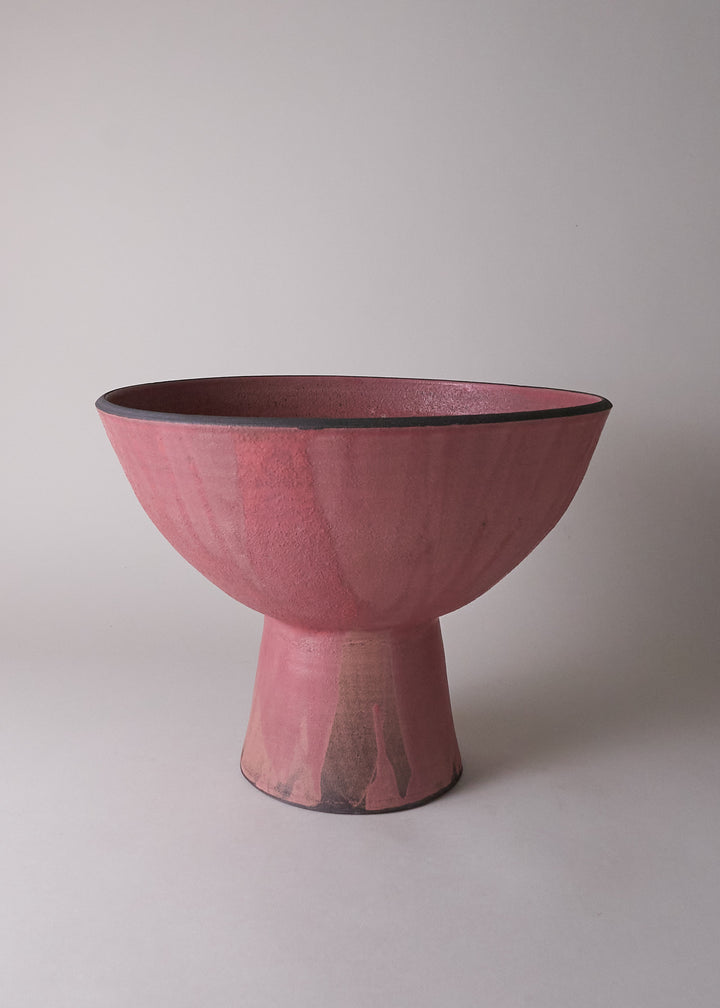 Footed Bowl No.9 in Ruby - Victoria Morris Pottery