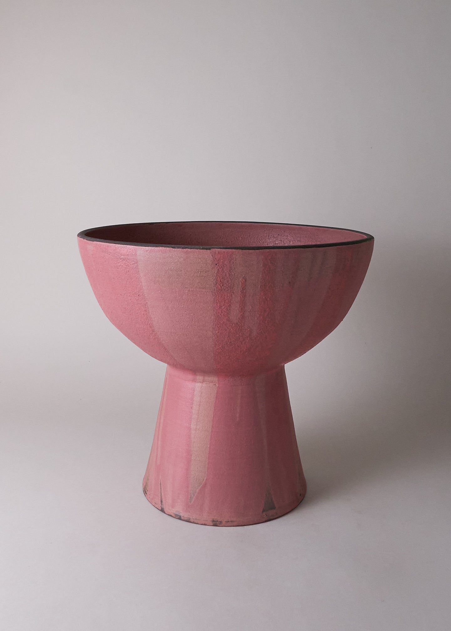 Footed Bowl No.10 in Ruby - Victoria Morris Pottery