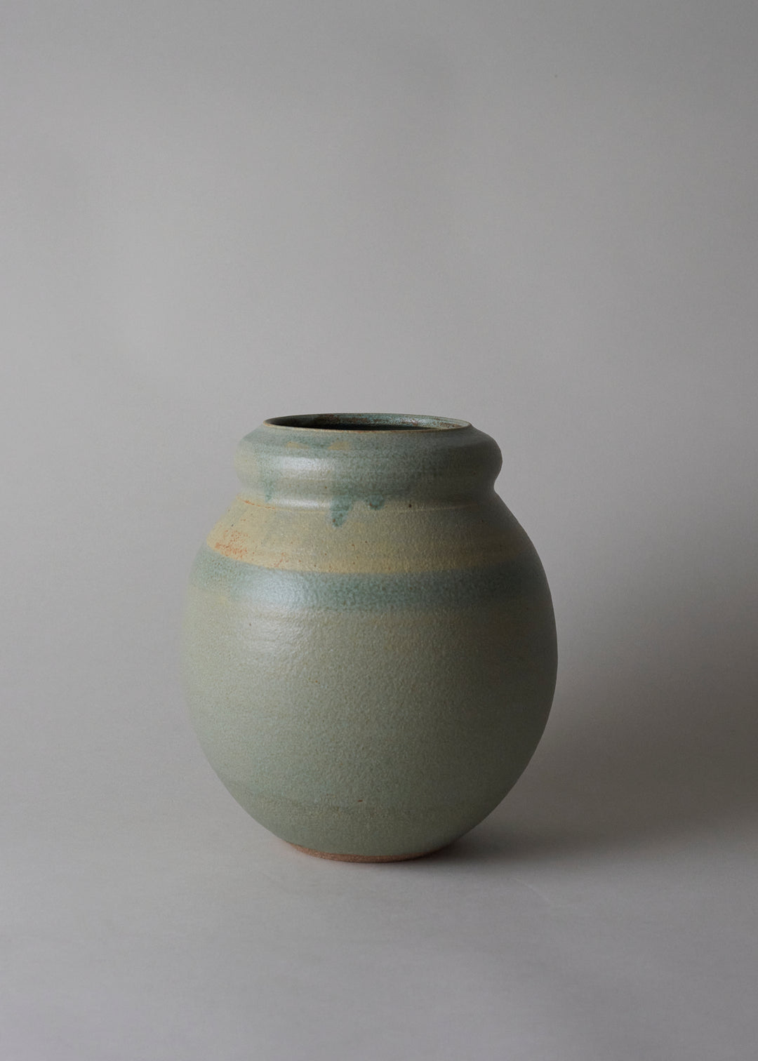 Rounded Gourd Vase in Copper Green - Victoria Morris Pottery