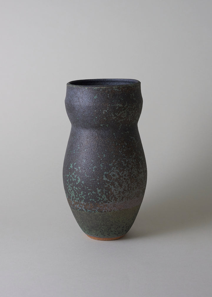 Gourd Series Vase in Lichen - Victoria Morris Pottery