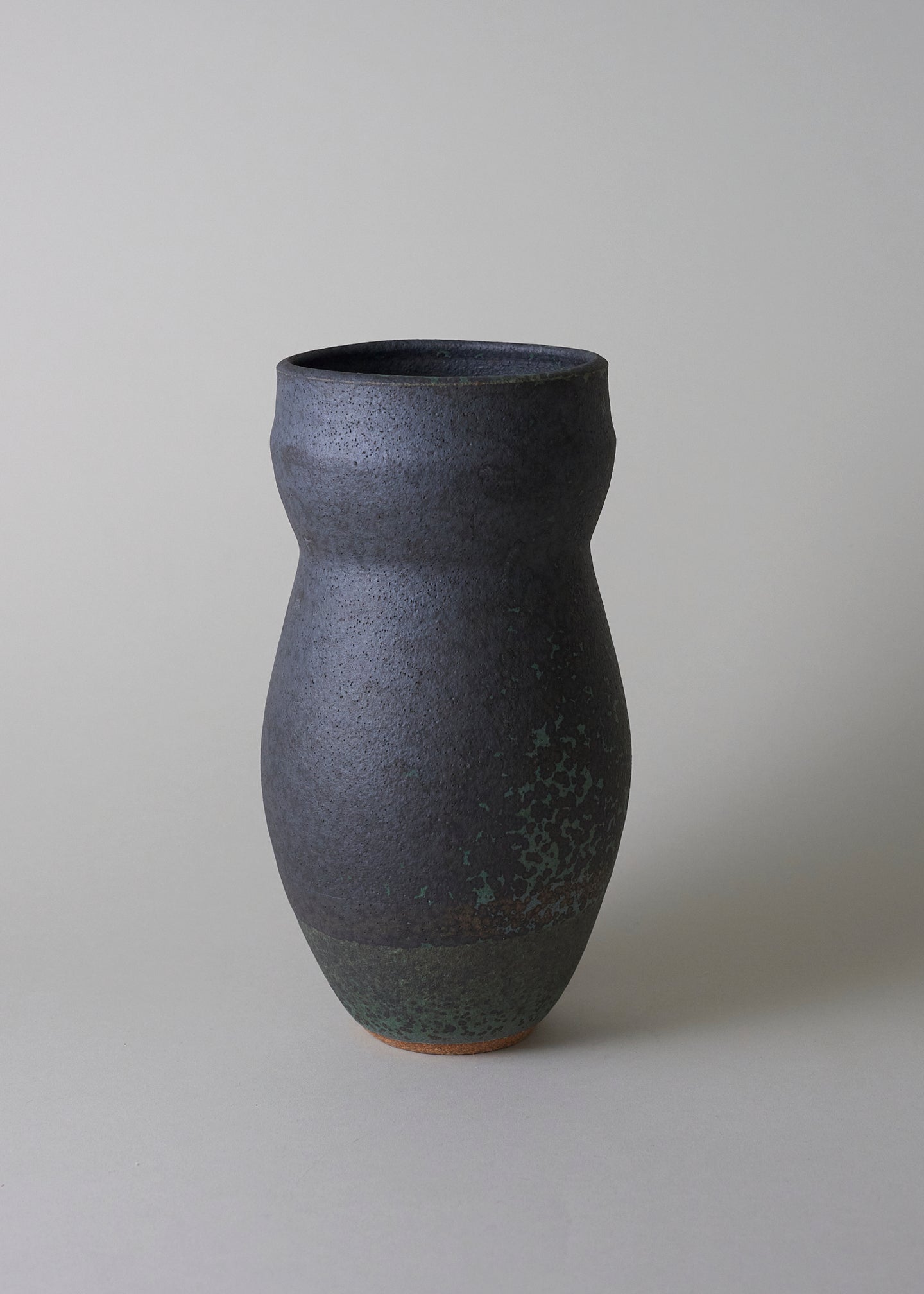 Gourd Series Vase in Lichen - Victoria Morris Pottery