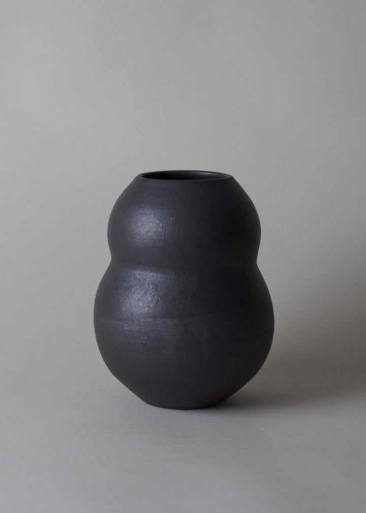 Gourd Vase in Iron Black - Victoria Morris Pottery