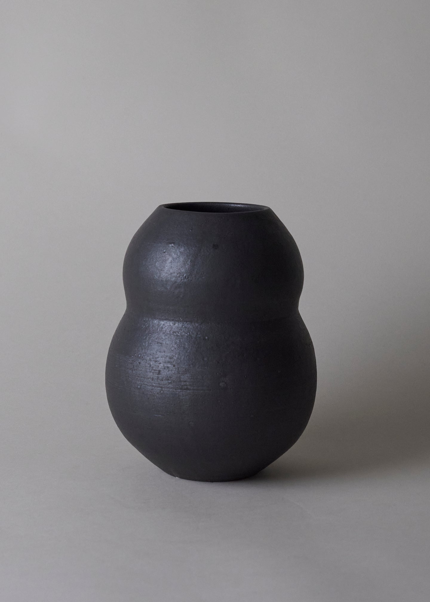 Gourd Vase in Iron Black - Victoria Morris Pottery