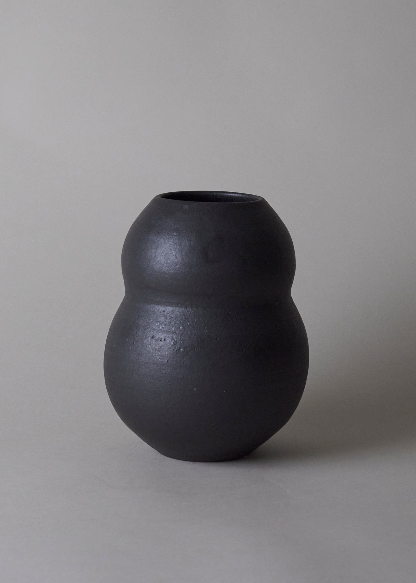 Gourd Vase in Iron Black - Victoria Morris Pottery