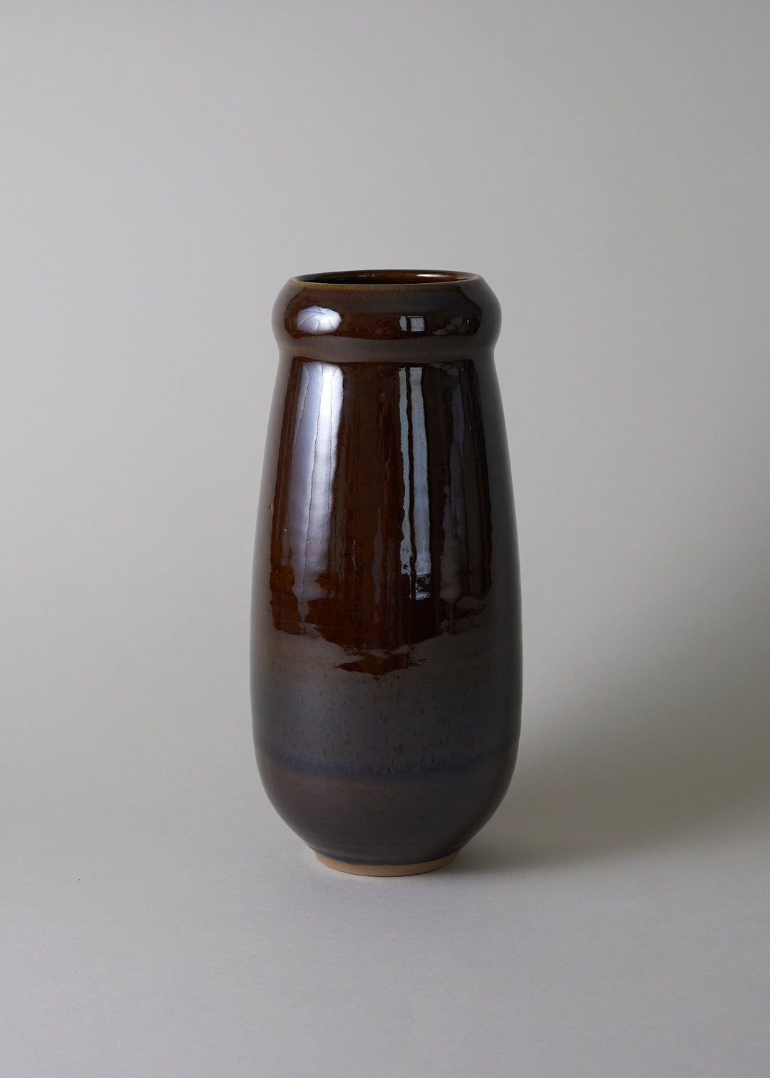 Gourd Series Vase No. 3 in Dark Amber - Victoria Morris Pottery