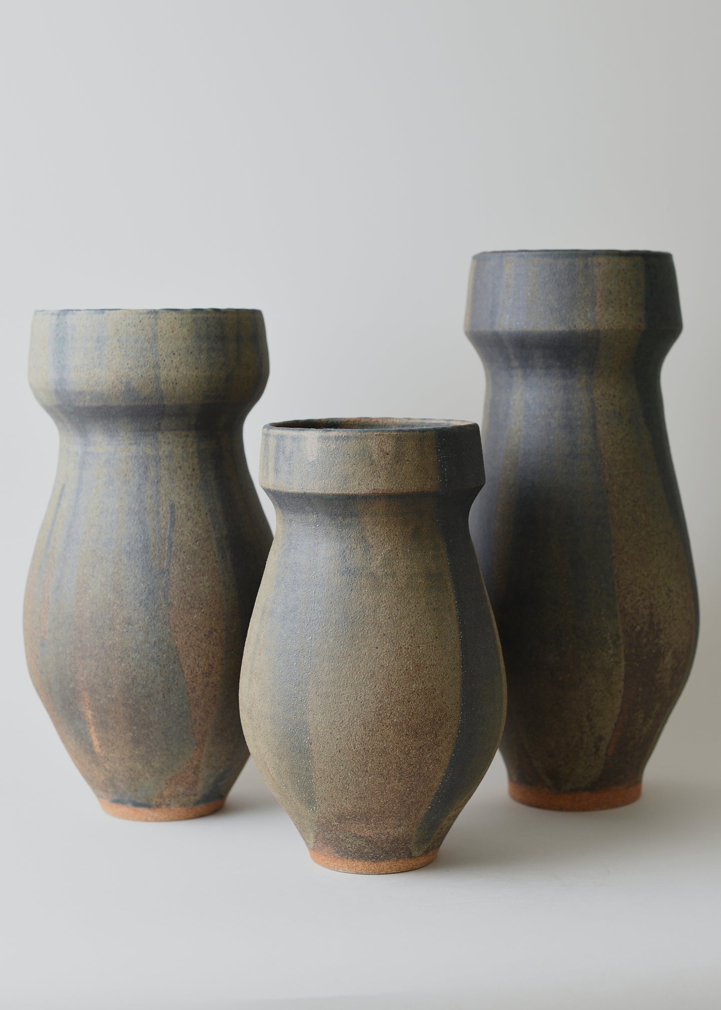 Hera Series Vase no. 3 in Lichen - Victoria Morris Pottery