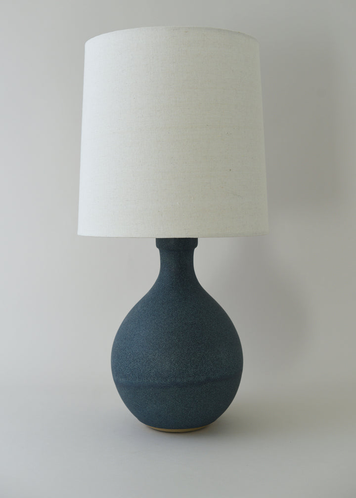 Large Iris Lamp in Ink - Victoria Morris Pottery