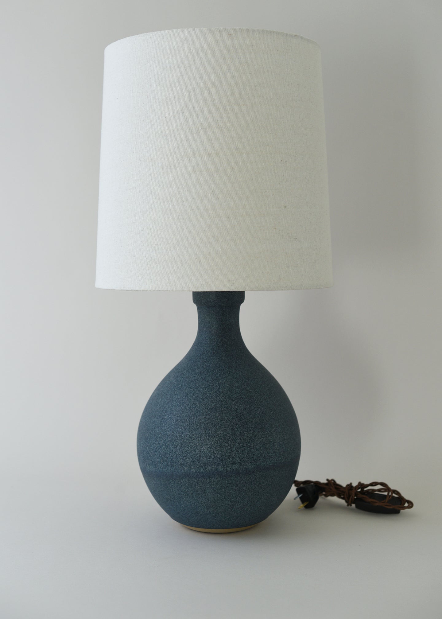 Large Iris Lamp in Ink - Victoria Morris Pottery