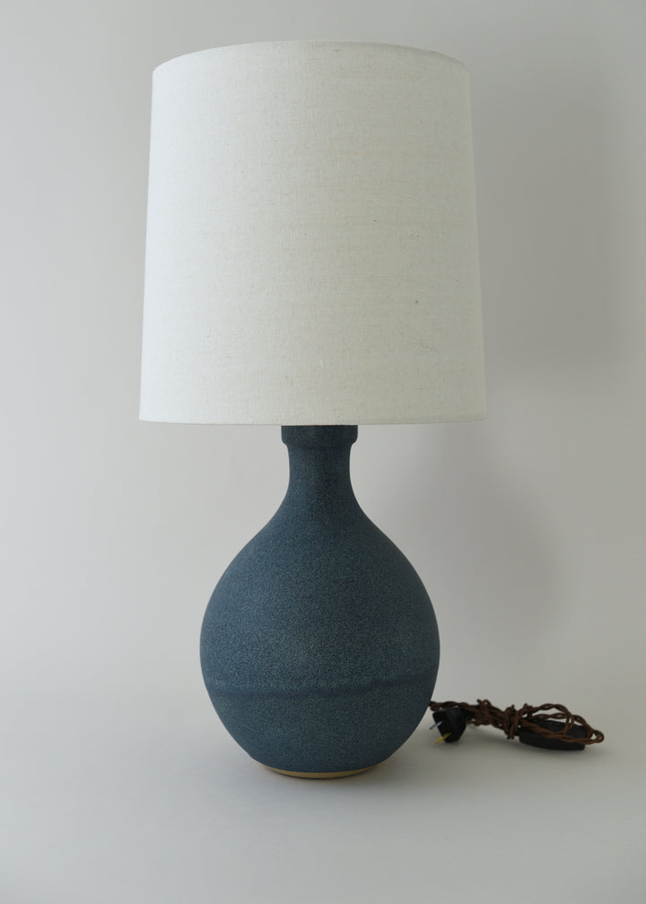 Large Iris Lamp in Ink - Victoria Morris Pottery