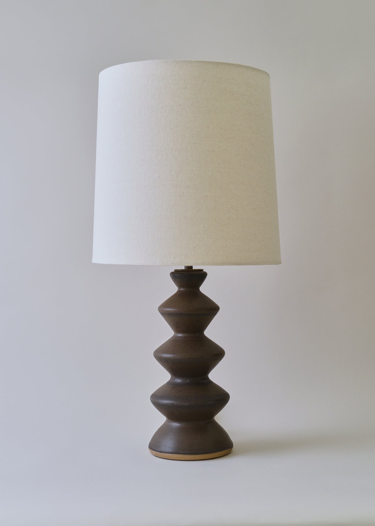 Kuba Lamp in Walnut - Victoria Morris Pottery