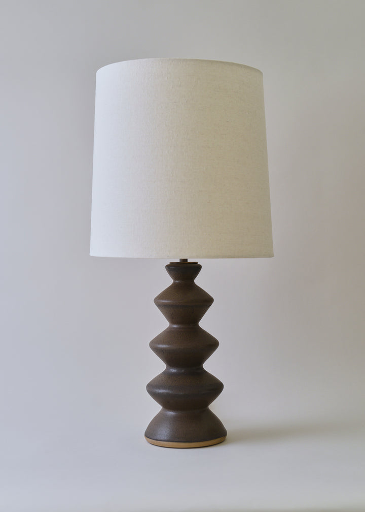 Kuba Lamp in Walnut - Victoria Morris Pottery