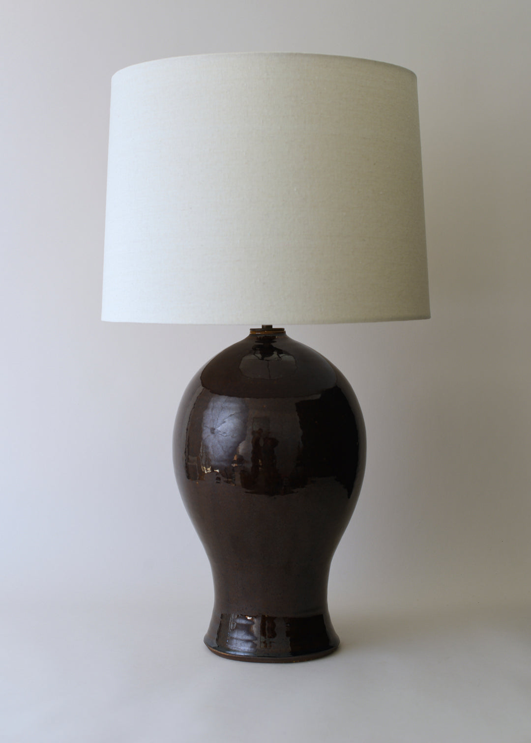 Large Laura Lamp in Amber - Victoria Morris Pottery