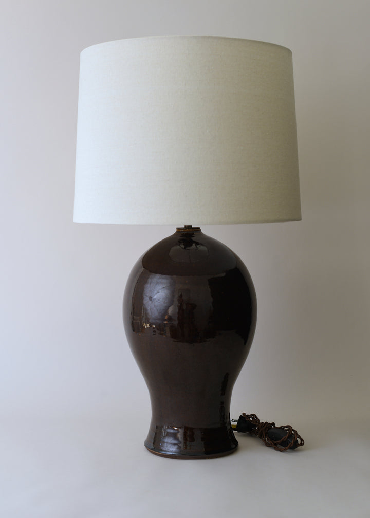Large Laura Lamp in Amber - Victoria Morris Pottery