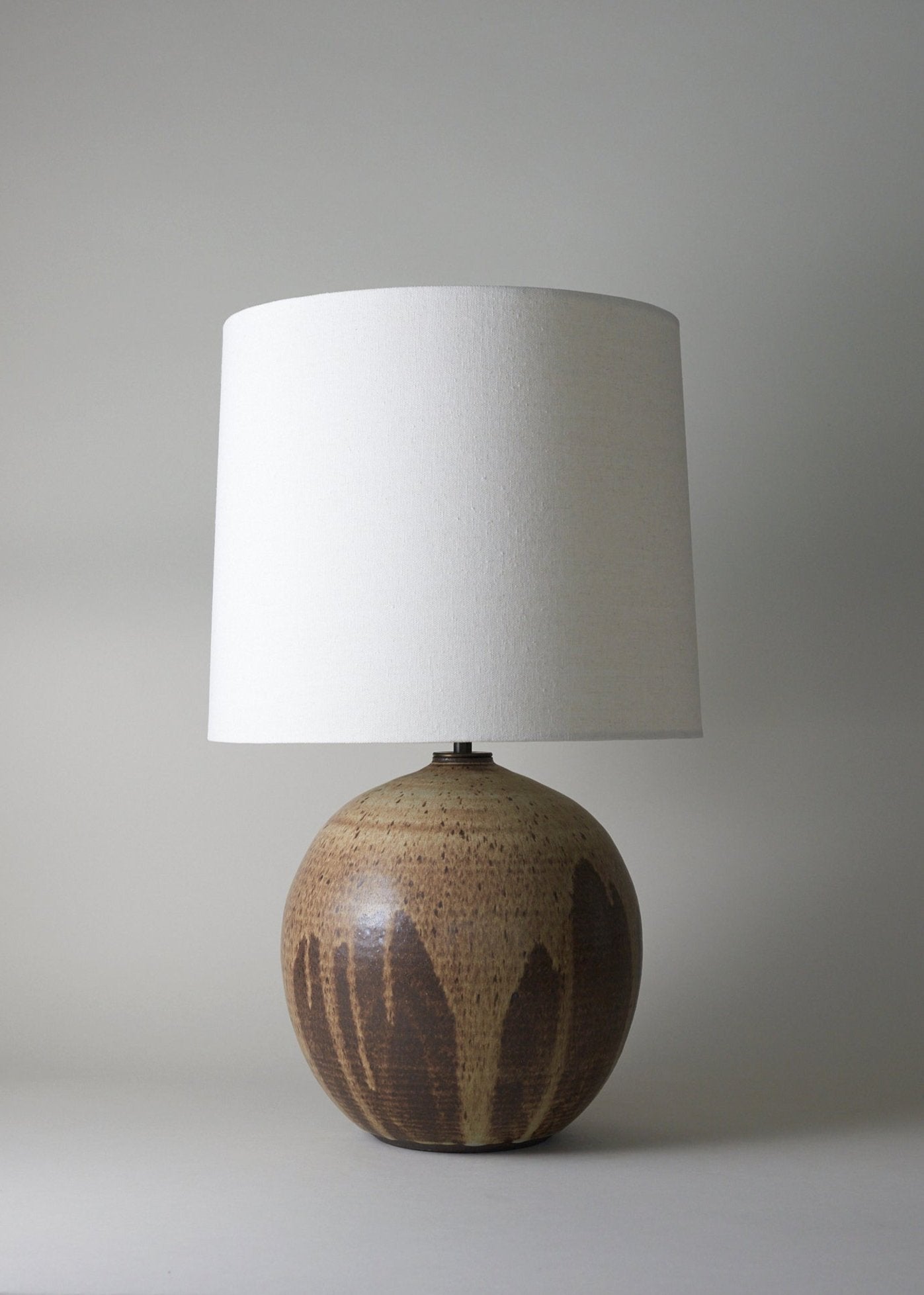 Large Orb Lamp in Live Oak - Victoria Morris Pottery