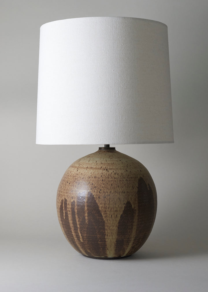 Large Orb Lamp in Live Oak - Victoria Morris Pottery