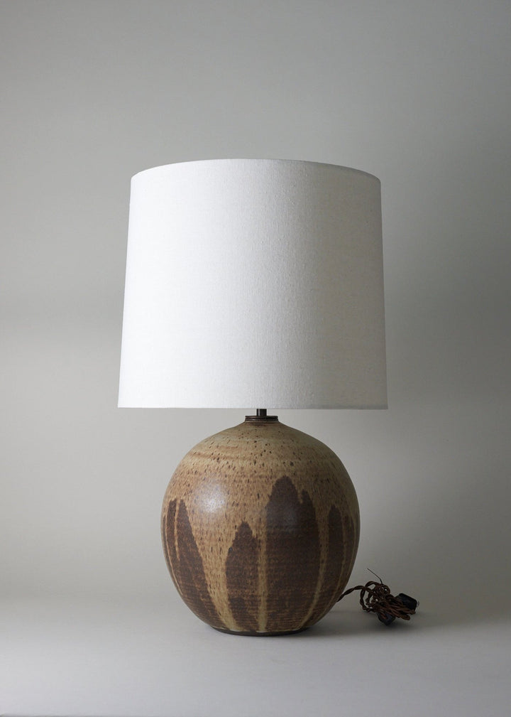 Large Orb Lamp in Live Oak - Victoria Morris Pottery